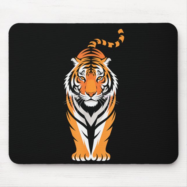 Mousepad Funny Tiger Art For Men Women Boys Girls Animal Ti (Frente)