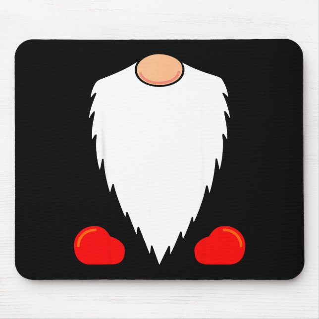Mousepad Funny Tomte Swedish Gnome Beard Christmas Yule Nis (Frente)