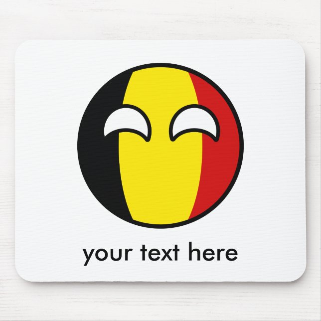 Mousepad Funny Trending Geeky Bélgica (Frente)
