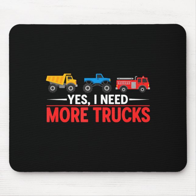 Mousepad Funny Truck Lover Humor Ckup Enthusiast Diesel Tor (Frente)