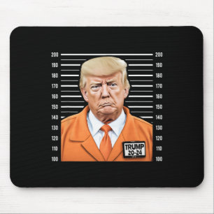 Mousepad Funny Trump 2024 Prisioneiro Mugshot
