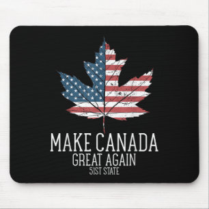 Mousepad Funny Trump American Flag Torne o Canadá Excelente