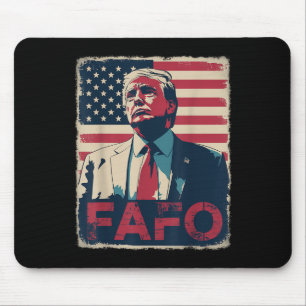 Mousepad Funny Trump Fafo F Por Aí Descubra O Sinalizador R