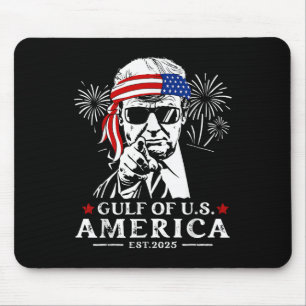 Mousepad Funny Trump Golfo Da América Dos Eua 2025 Feliz 4º