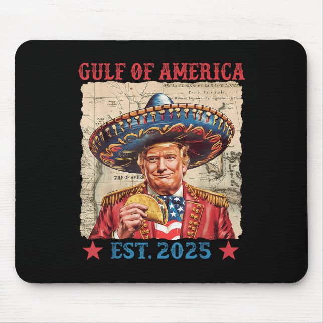 Mousepad Funny Trump Golfo Da América Dos Eua 2025 Trump Ta (Frente)