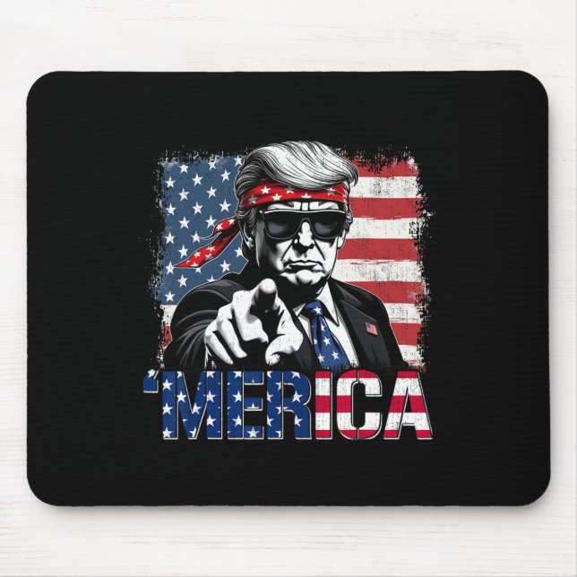 Mousepad Funny Trump Golfo Dos Eua Merica Trump Roupa (Frente)
