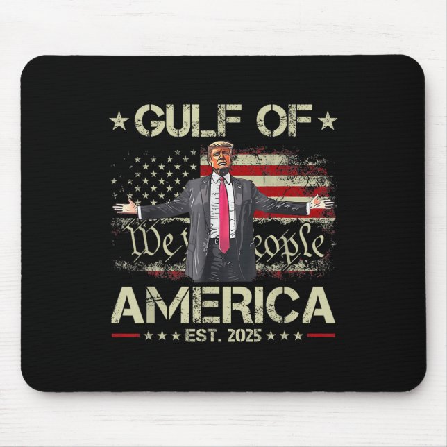 Mousepad Funny Trump Golfo Of Us America Est 2025 Eua Améri (Frente)