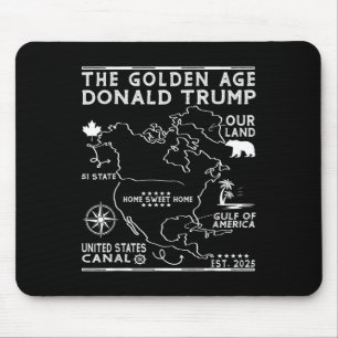 Mousepad Funny Trump Groelândia Canal do Panamá Canadá Méxi