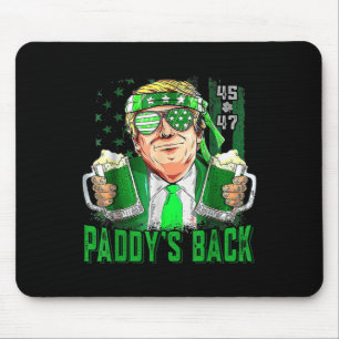 Mousepad Funny Trump Paddys Traz De Trás 45 47 Usa Dia de S