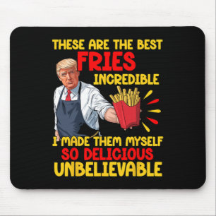 Mousepad Funny Trump Rápida Comida Humor Fries Eleição 2024