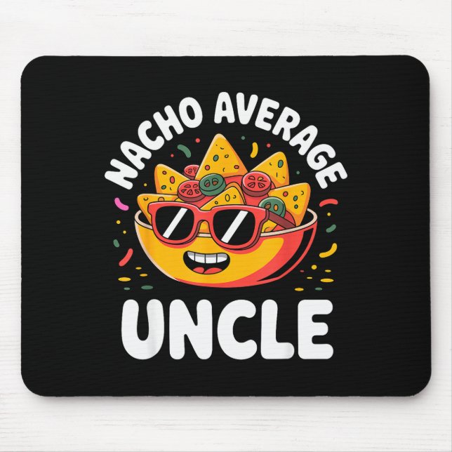 Mousepad Funny Uncle Design For Uncle Men First Time Uncle  (Frente)