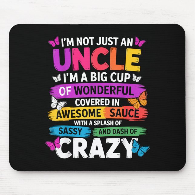 Mousepad Funny Uncle Quote Sy Cool Uncle Men  (Frente)