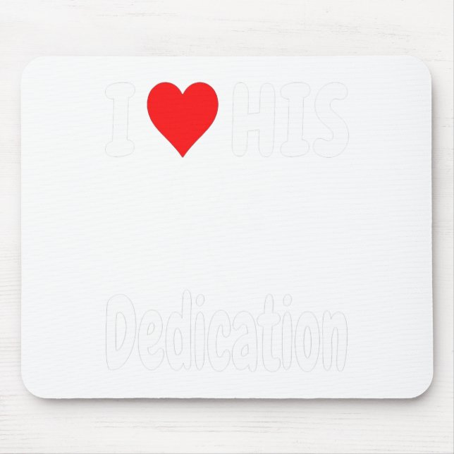 Mousepad Funny Valentine's Day Couple Matching I Love His D (Frente)