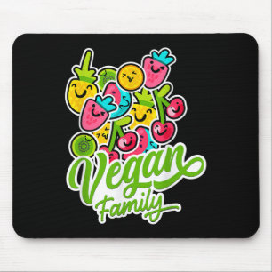 Mousepad Funny Vegetarian Legal Veggie Fruta Veganismo Mund