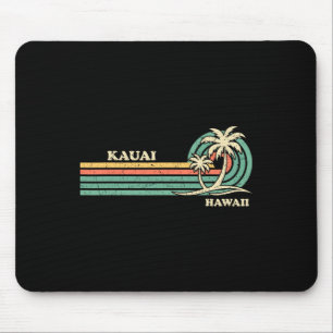 Mousepad Funny Vintage Retro Summer Vacation Hawaii Kauai B