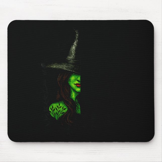 Mousepad Funny Witch Halloween Don't Make Me Get My Flying  (Frente)