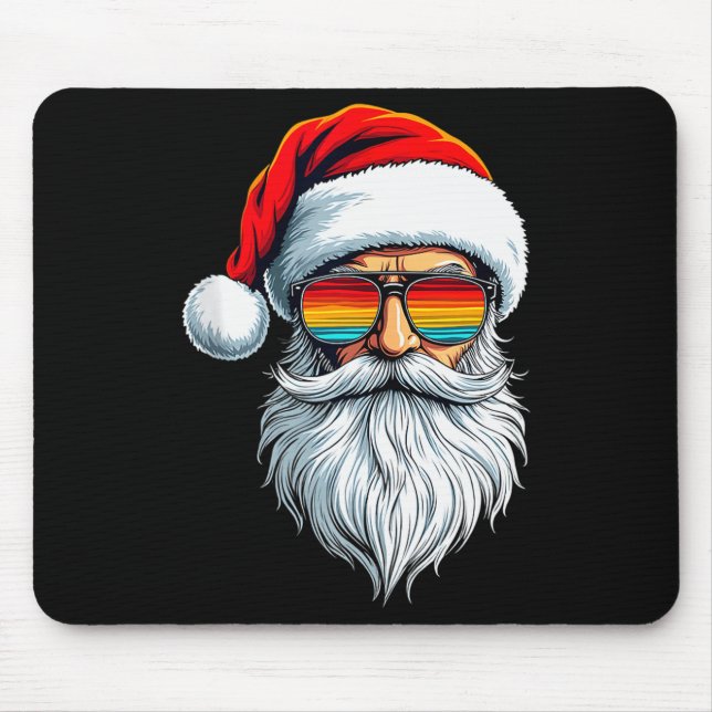 Mousepad Funny Xmas Christmas In July Summer Santa Tank Top (Frente)