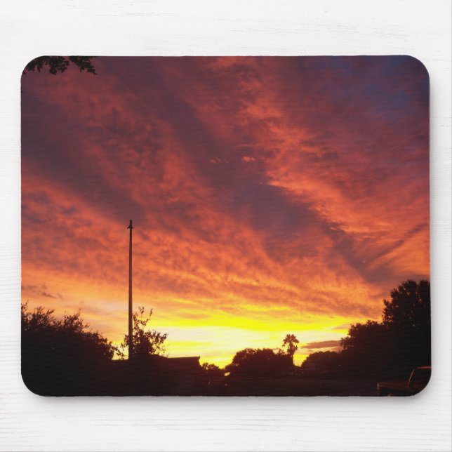 Mousepad Furacão chegando ao pôr do sol (Frente)