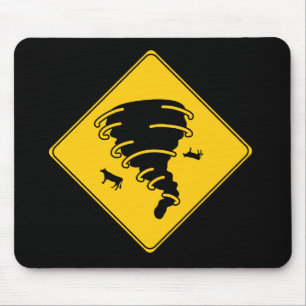 Mousepad Furacão do sinal de estrada
