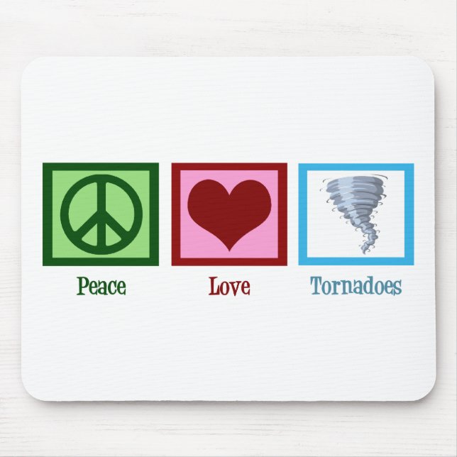 Mousepad Furacões do amor da paz (Frente)