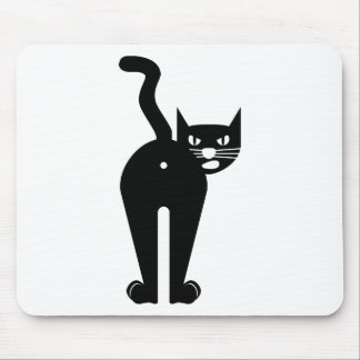 Mousepad Furo do bumbum do gato preto