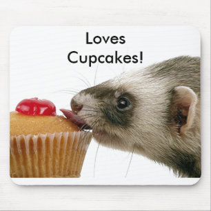 Mousepad Furões Adoram Cupcakes