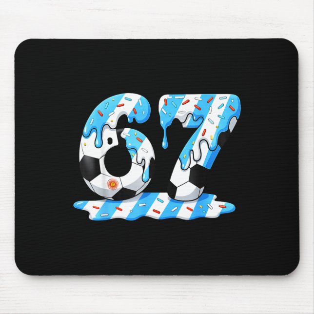 Mousepad Futebol 67 Bandeira da Argentina Seis Sete Diverti (Frente)