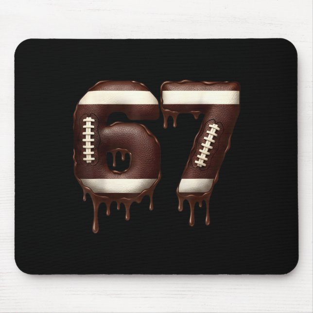 Mousepad Futebol 67 Divertido Seis Sete 6 7 Meme  (Frente)