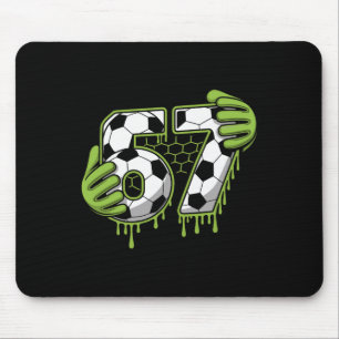Mousepad Futebol 67 Seis Sete Alfabeto Gíria 6 7 Meme Crian