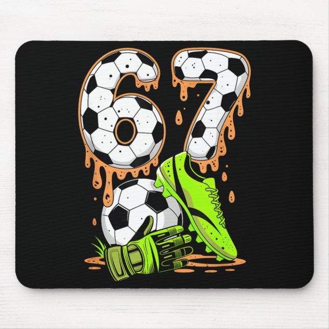 Mousepad Futebol 67 Seis Sete Meme Meninos Adolescentes Cri (Frente)