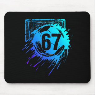 Mousepad Futebol 67 Seis Sete Número Legal Engraçado Memora