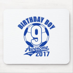 Mousepad Futebol 9º Aniversário Menino Crianças Esportes Fe