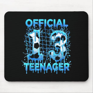 Mousepad Futebol Aniversário de 13 anos Sorvete Oficial Tee