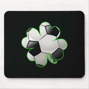 Mousepad Futebol Byll Shamrock Trevo de Quatro Folhas St Pa