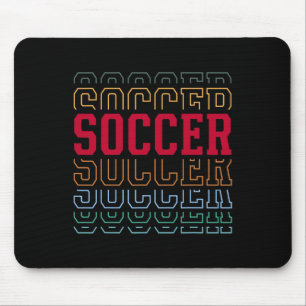 Mousepad Futebol Camada de Texto Engraçada Equipe de Jogado
