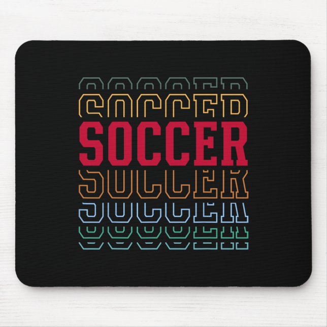 Mousepad Futebol Camada de Texto Engraçada Equipe de Jogado (Frente)