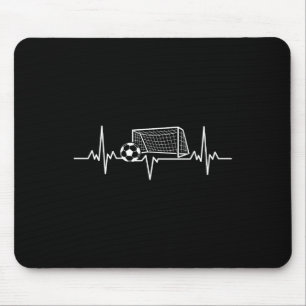 Mousepad Futebol Coração Batida Pé Ll Amantes Ll, Frequênci