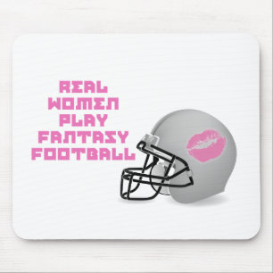 Mousepad Futebol da fantasia do jogo das mulheres reais