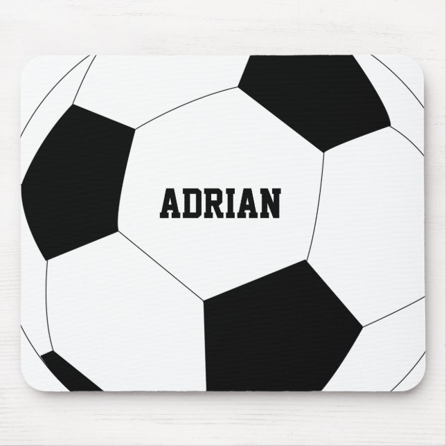 Mousepad Futebol de bola de futebol personalizado (Frente)