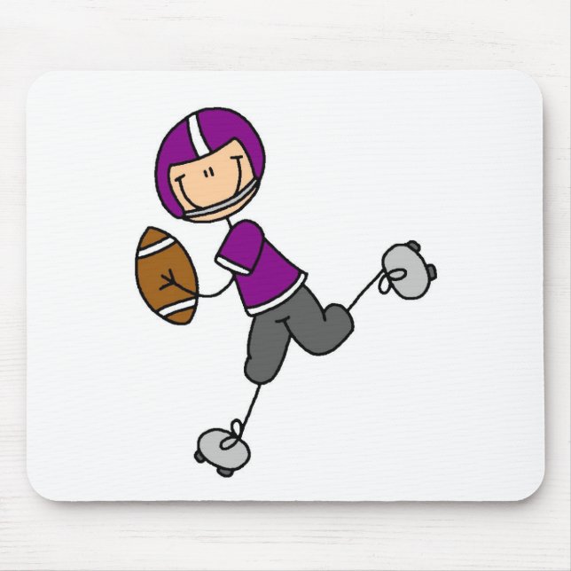 Mousepad Futebol de Boneco Roxo (Frente)
