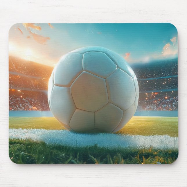 Mousepad Futebol de branco (Frente)