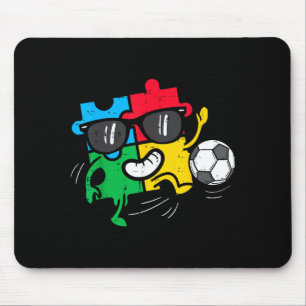 Mousepad Futebol de Futebol Puzzle Conscientização do Autis