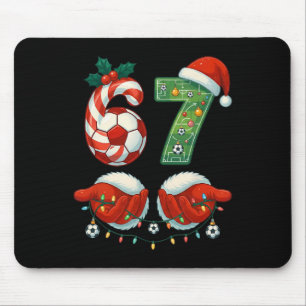 Mousepad Futebol de Natal Drip Número 67 Jogador de Futebol