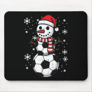 Mousepad Futebol de Natal Ll Boneco de Neve Xmas Footll Men