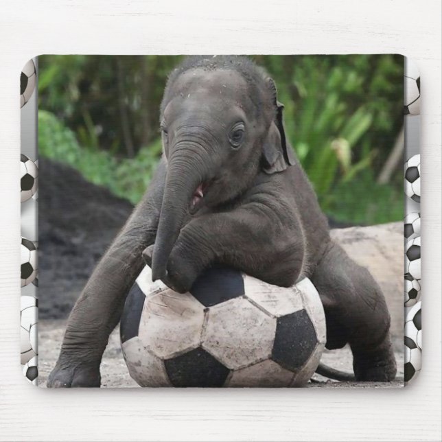 Mousepad Futebol do elefante (Frente)