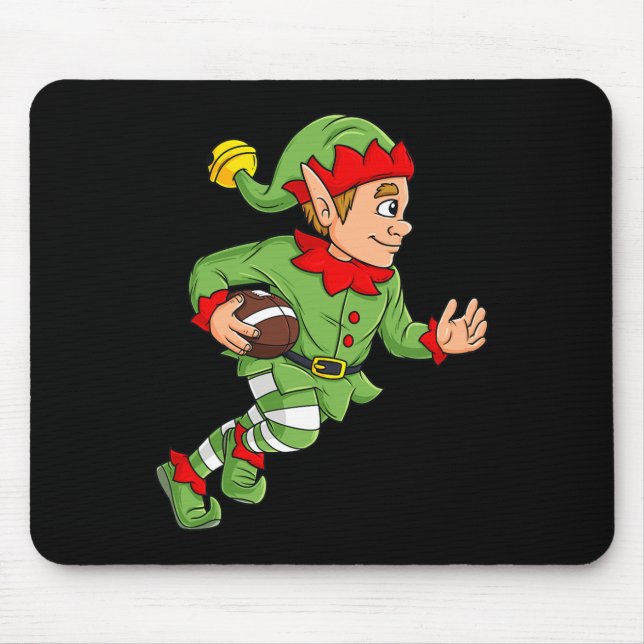 Mousepad Futebol do Elf de Natal dando voltas a crianças (Frente)