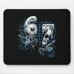 Mousepad Futebol Engraçado 67 Seis Sete Número Engraçado 67