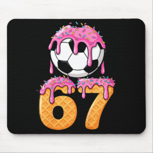Mousepad Futebol Infantil Gotejamento Número 67 Jogador de