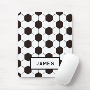 Mousepad Futebol infantil Padrão de futebol Aniversário do 