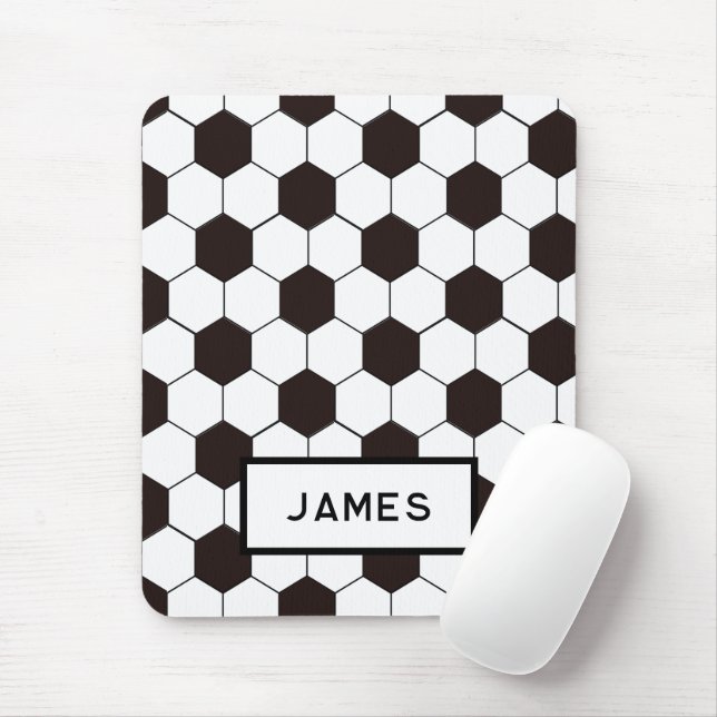 Mousepad Futebol infantil Padrão de futebol Aniversário do  (Com mouse)